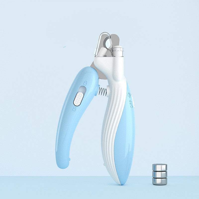  Pet Nail Clippers Dog Nail Clippers Cat Nail Clippers LED Electric Nail Grinder Pet Supplies LED Light Pet Nail Clippers
